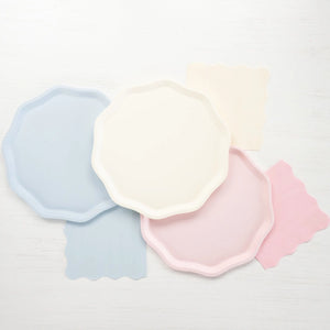 Sky Blue Compostable Dinner Paper Plates - Ellie and Piper