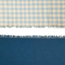 Double Sided Gingham Table Runner - Light Blue - Ellie and Piper