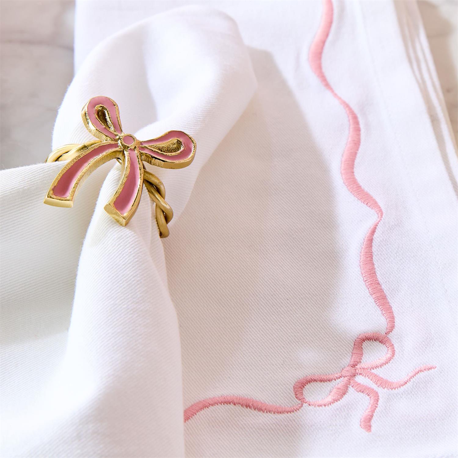 Two's Company Bow Napkin Rings - Thumbnail 3