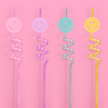 Reusable Pastel Smiley Straws - Ellie and Piper