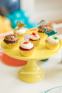 Yellow Melamine Cake Stand - Ellie and Piper