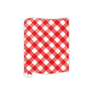 Watercolor Red Buffalo Check Table Runner - Ellie and Piper