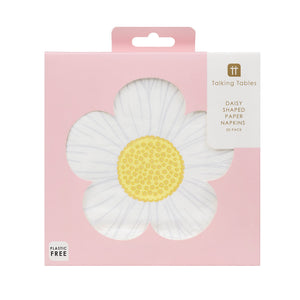 Shaped Daisy Floral Napkins - Ellie and Piper