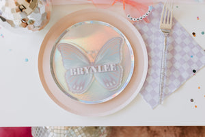 Classic Pink Large Paper Plates - Ellie and Piper