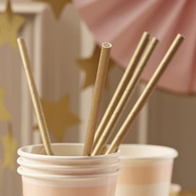 Gold Paper Straws