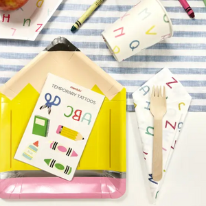 Back To School Alphabet Cups - Ellie and Piper
