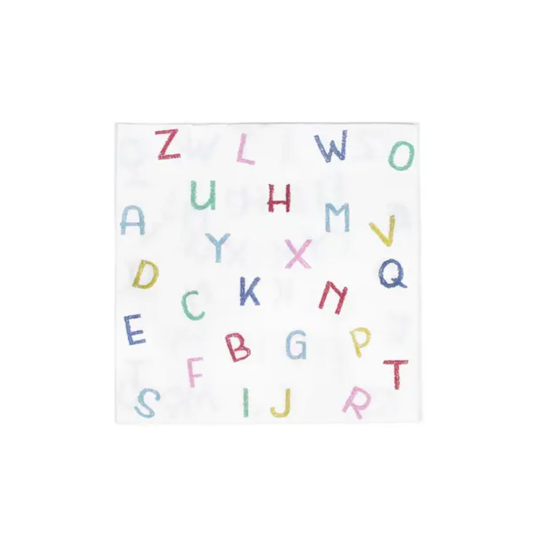 Back To School Alphabet Napkins - Ellie and Piper