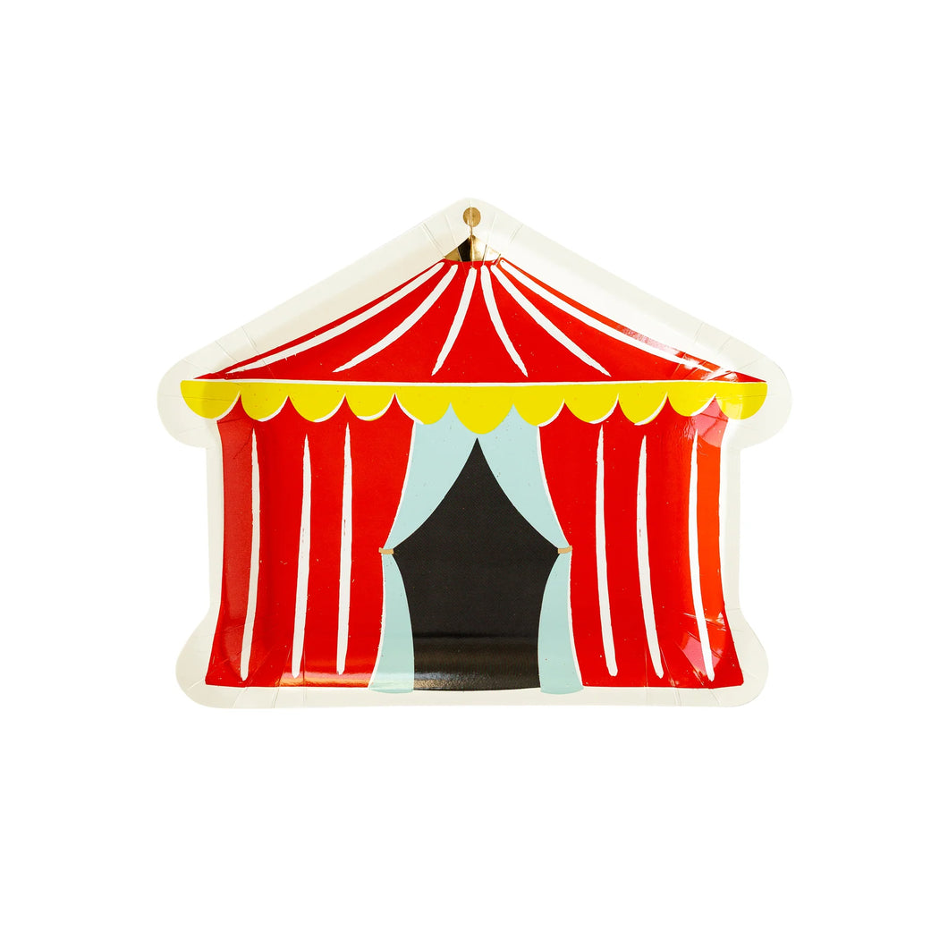 Carnival Tent Shaped Plates - Ellie and Piper