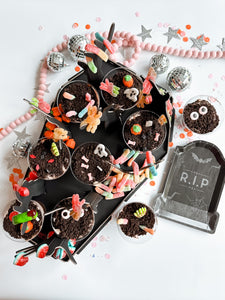 Halloween Coffin and Zombie Hand Donut Stand - Ellie and Piper