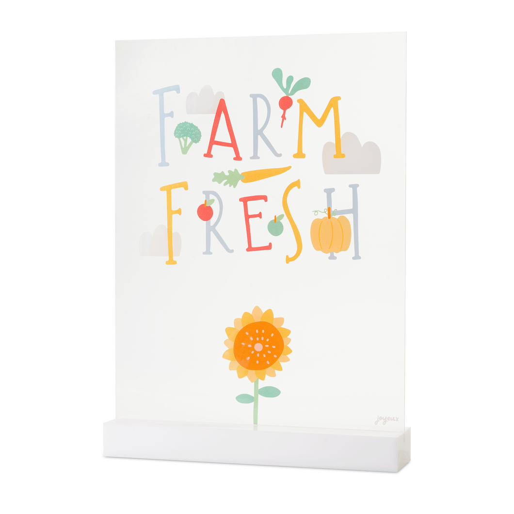 Farm Fresh Acrylic Table Top Sign - Ellie and Piper