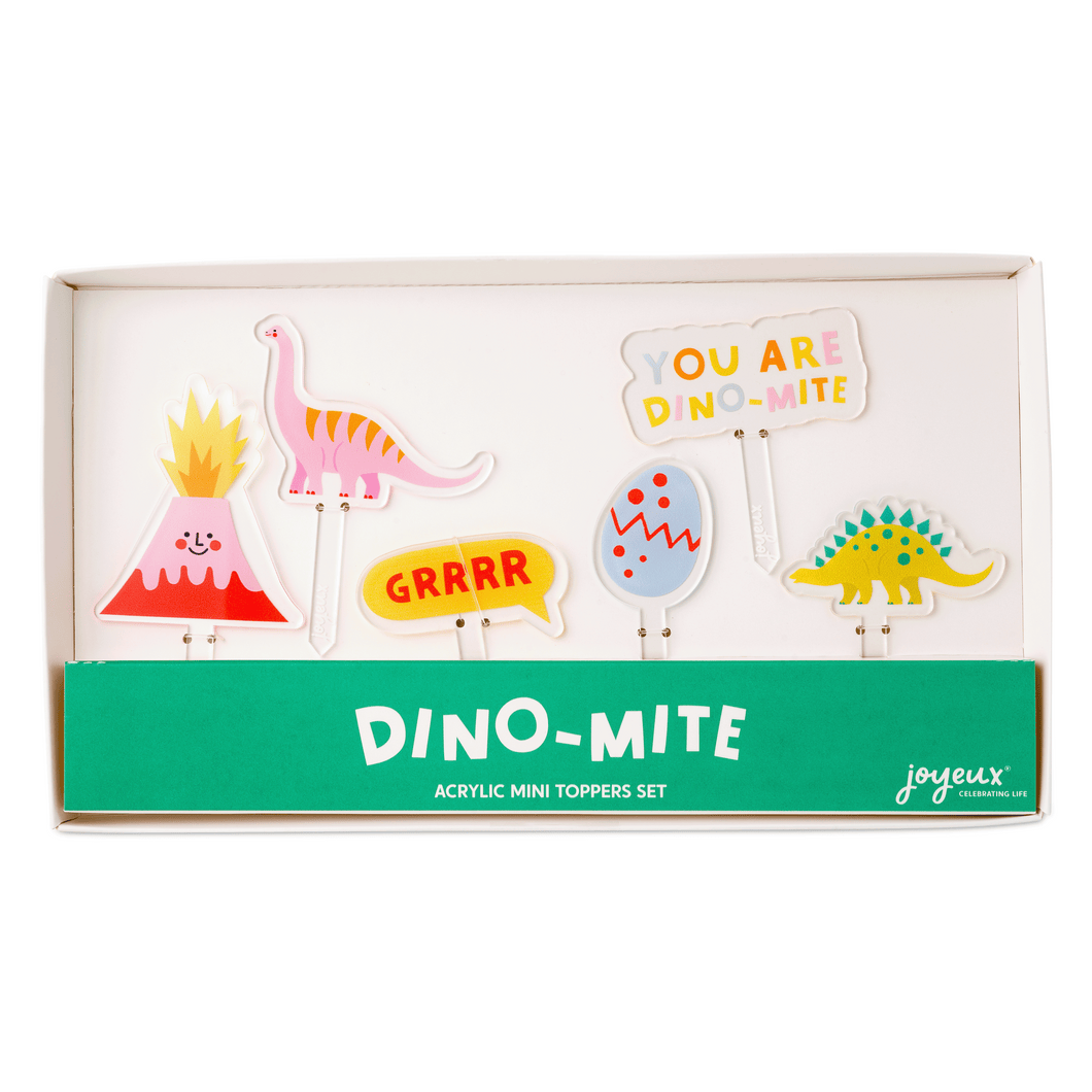 Dino-Mite Dinosaur Acrylic Mini Topper Set - Ellie and Piper