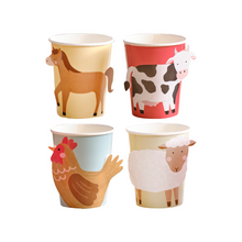 Farm Animals Paper Party Cups - Ellie and Piper
