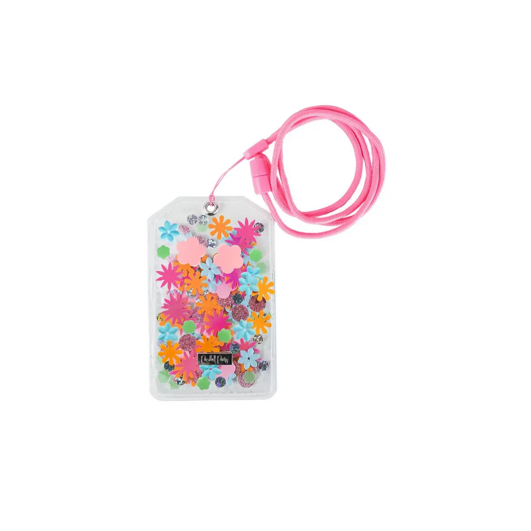 Flower Shop Confetti Lanyard ID Holder - Ellie and Piper