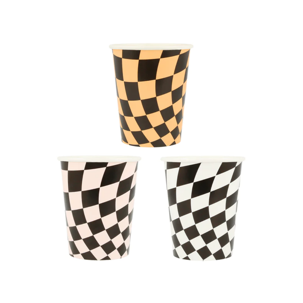 Halloween Checker Cups - Ellie and Piper