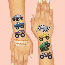 Monster Truck Foil Kids Temporary Tattoos - Ellie and Piper