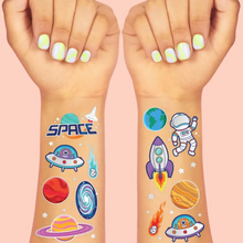 Space Foil Kids Temporary Tattoos - Ellie and Piper