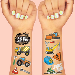 Truck Foil Kids Temporary Tattoos - Ellie and Piper