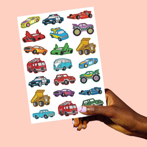 Cars Foil Kids Temporary Tattoos - Ellie and Piper
