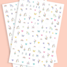 Unicorn Kids Nail Stickers - Ellie and Piper
