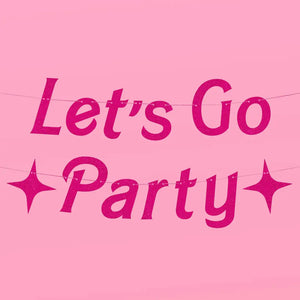 Let's Go Party Banner - Ellie and Piper