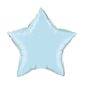 Pearl Light Blue Star Shaped Balloon - Ellie and Piper