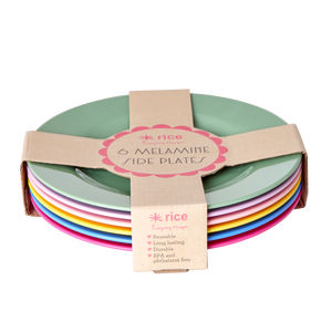 Bright Melamine Side Plates (Set of 6) - Ellie and Piper