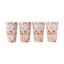 Pink Halloween Icons Reusable Bamboo Tumbler Set - Ellie and Piper