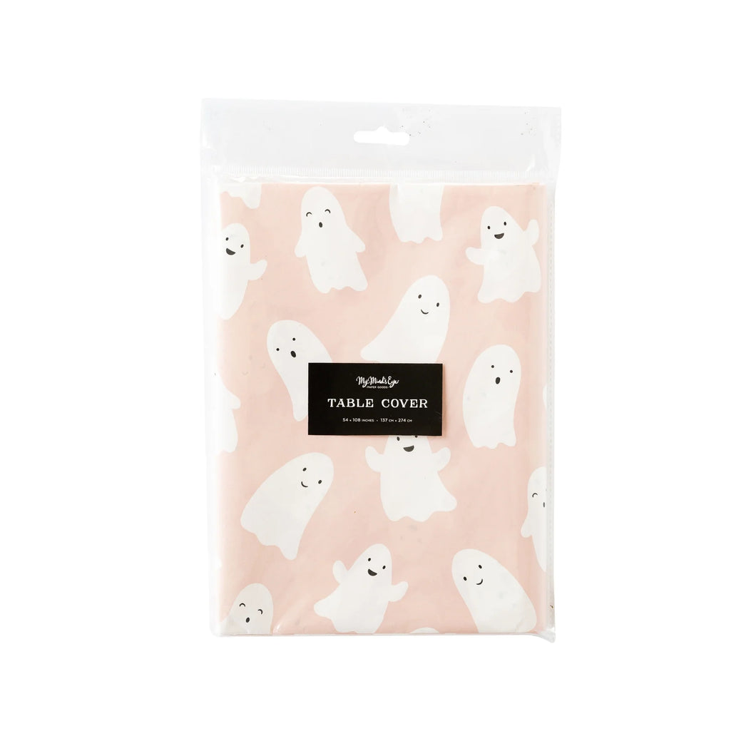 Pink Scattered Ghosts Table Cover - Ellie and Piper