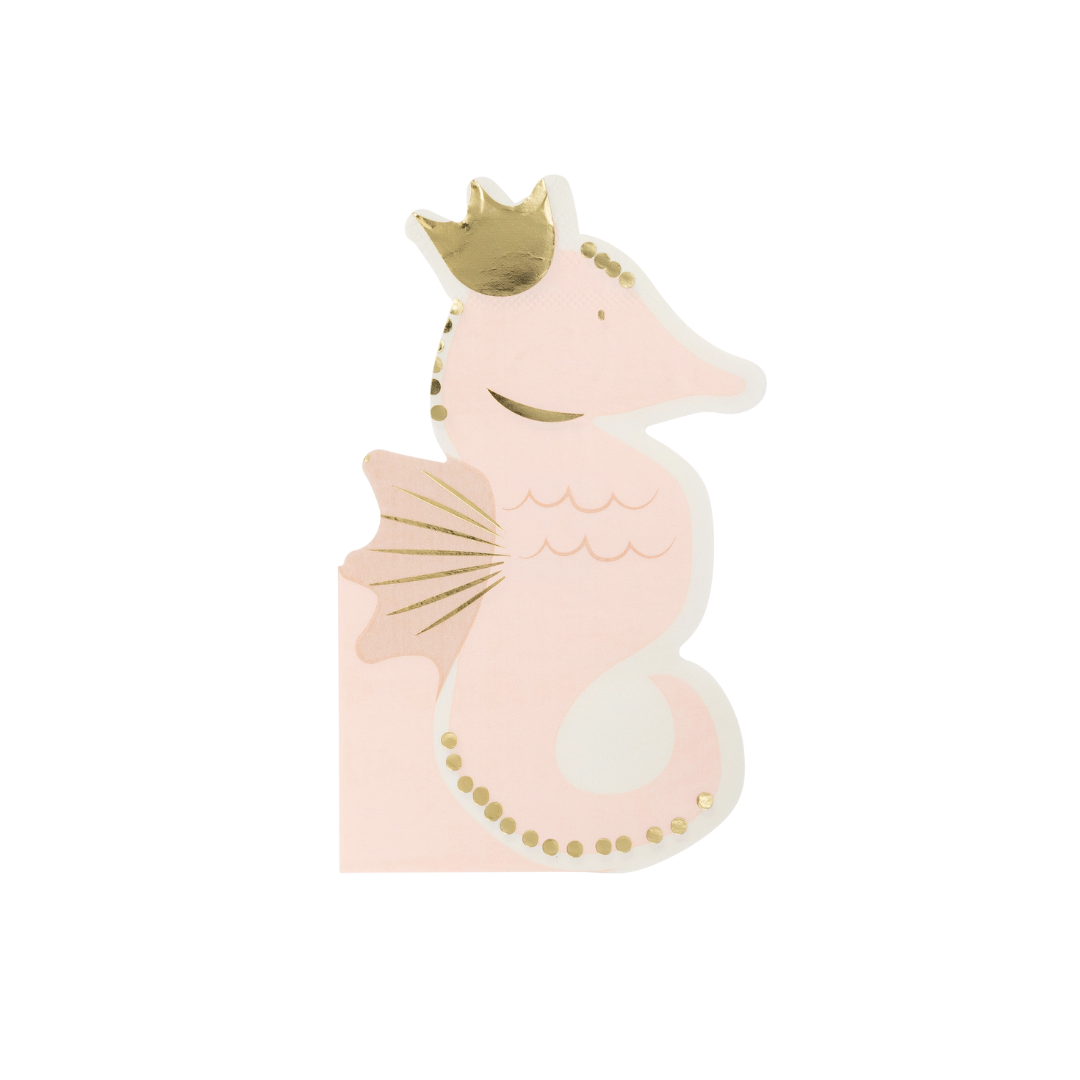 Seahorse Shaped Paper Napkins - Thumbnail 2