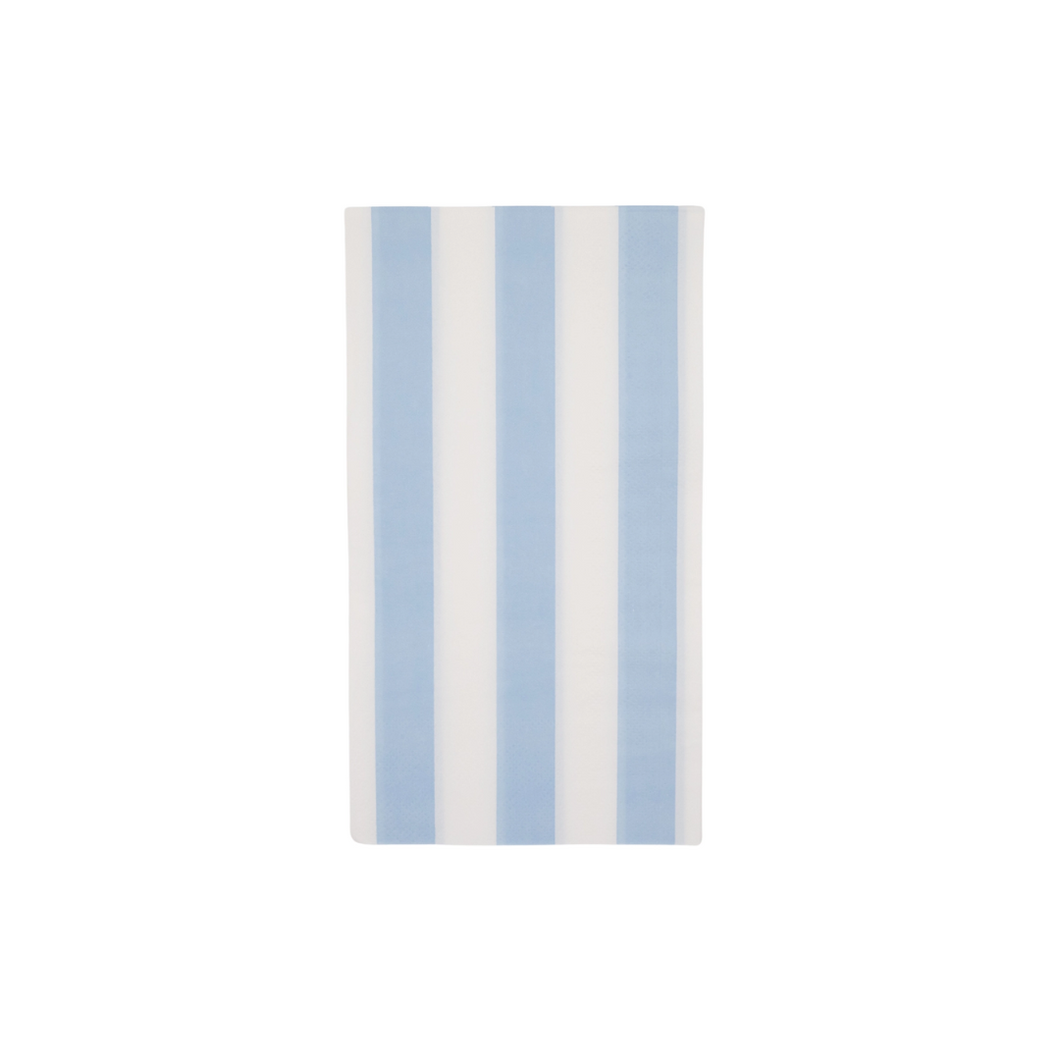 Sky Blue Cabana Stripe Paper Guest Towels - Ellie and Piper