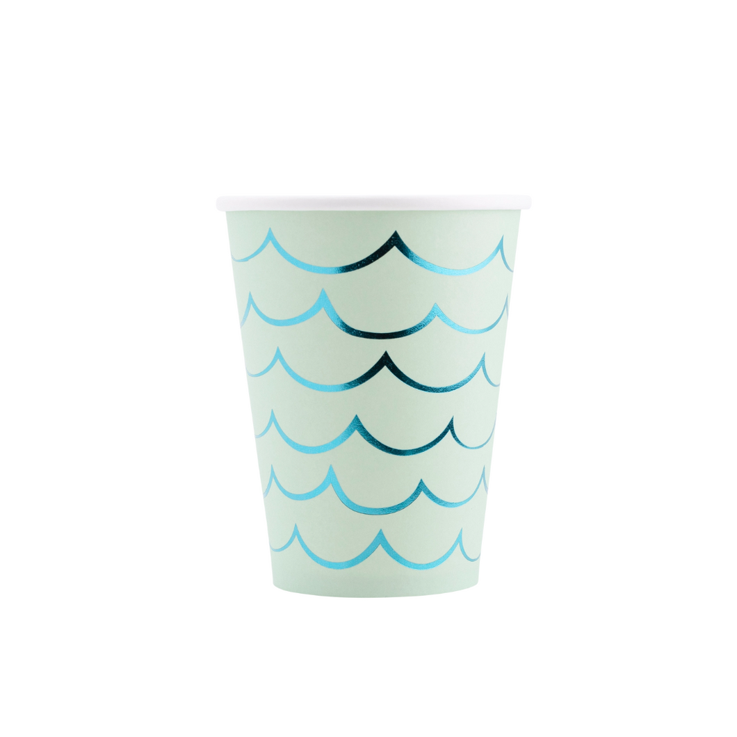 Mermaid Tail Paper Party Cups - Ellie and Piper