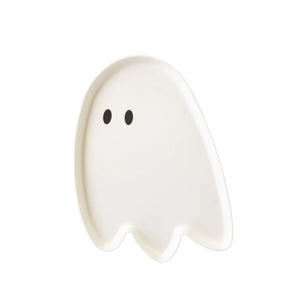 Hey Pumpkin Ghost Shaped Bamboo Platter - Ellie and Piper