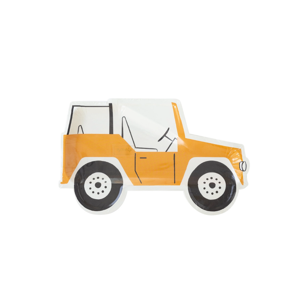 Safari Jeep Shaped Paper Plate - Ellie and Piper