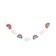 Rainbow and Cloud Felt Garland