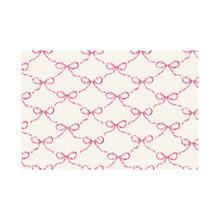 Pink Bow Lattice Placemat - Ellie and Piper