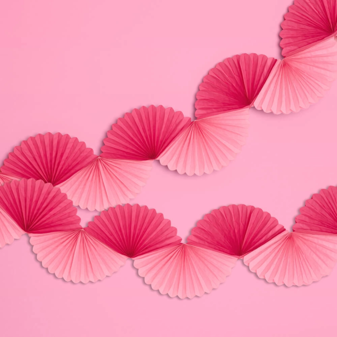 Paper best sale fan garland
