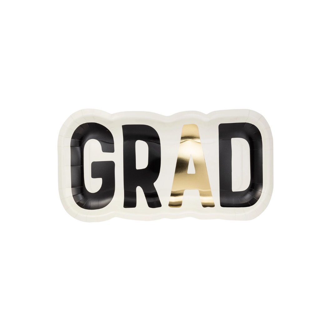 Grad Shaped Paper Plate - Ellie and Piper