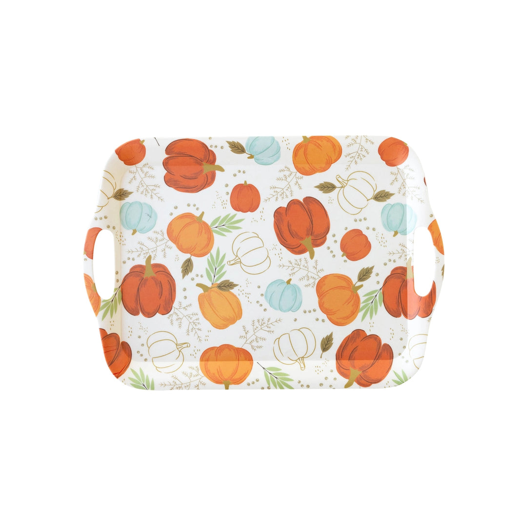 Scattered Pumpkins Reusable Bamboo Tray - Ellie and Piper