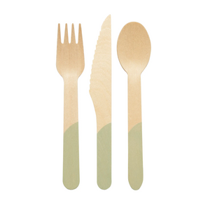 Sage Wooden Cutlery - Ellie and Piper