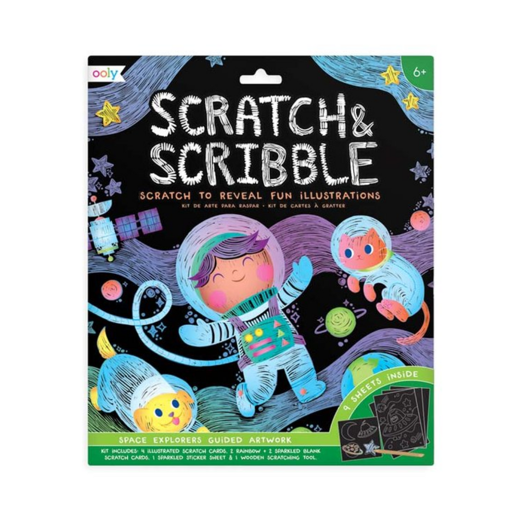 Space Explorers Scratch & Scribble Activity Kit - Ellie and Piper