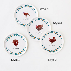 Turkey Melamine Plates (Sold Individually) - Ellie and Piper