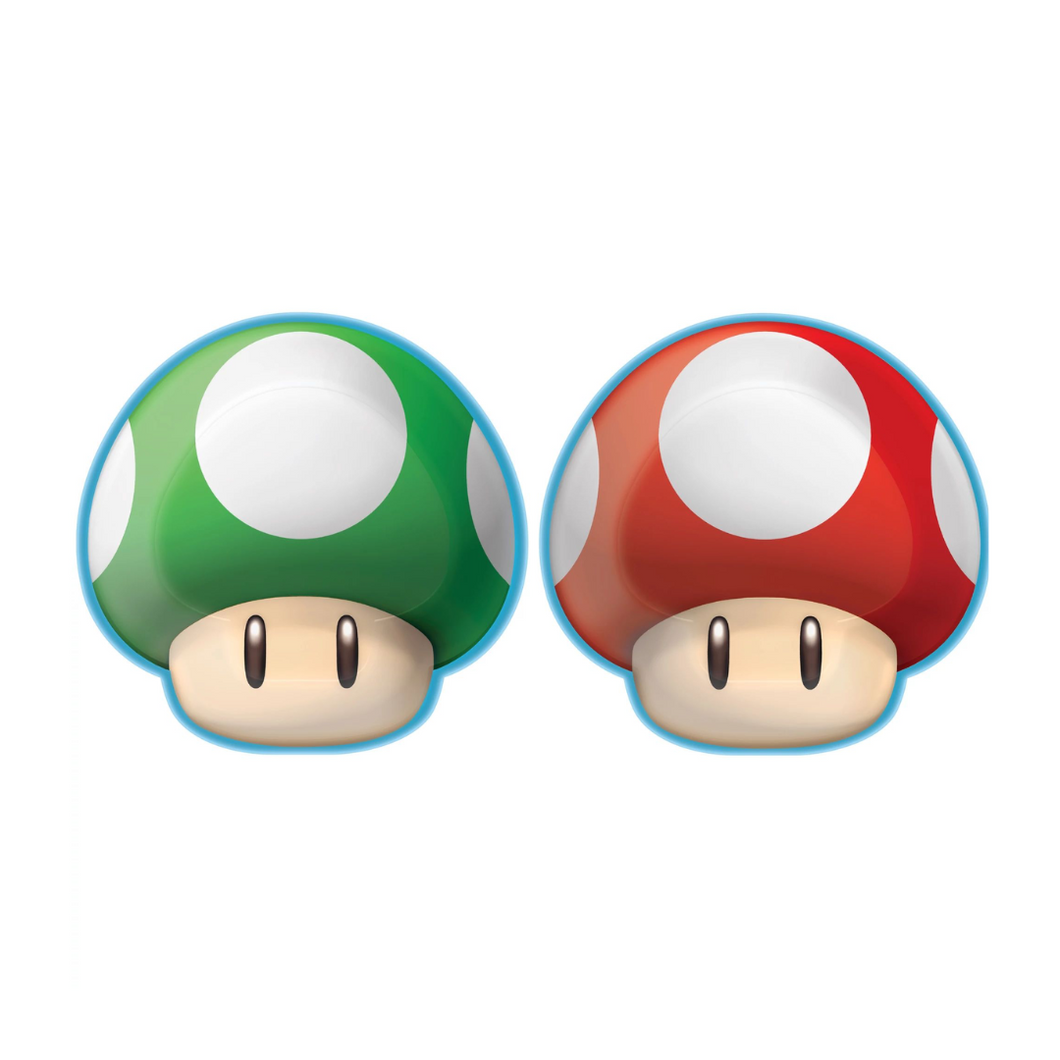 Super Mario Brothers™ Mushroom Shaped Plates - Ellie and Piper