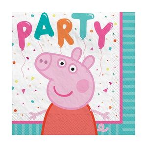 Peppa Pig Confetti Party Beverage Napkin - Ellie and Piper