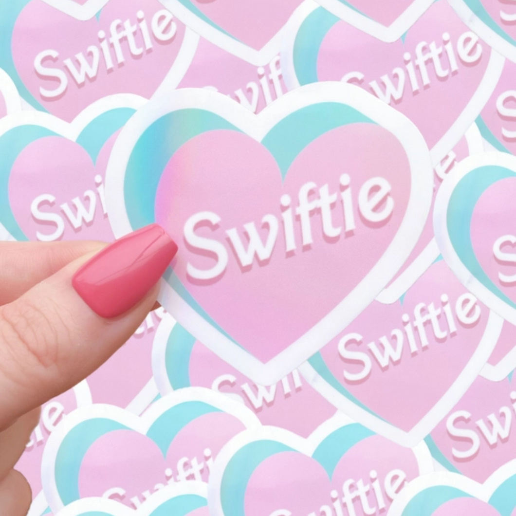 Holographic Taylor Swift Inspired Waterproof Sticker - Ellie and Piper