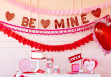 Be Mine Glitter Banner - Ellie and Piper