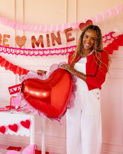Scalloped Heart Mylar Balloon - Ellie and Piper
