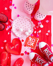 Conversation Heart Shaped Paper Plates - Ellie and Piper
