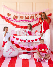 Conversation Heart Shaped Paper Plates - Ellie and Piper