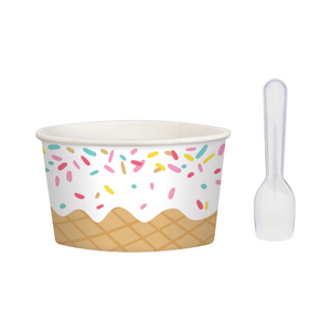 Ice Cream Disposable Cup Set - Ellie and Piper