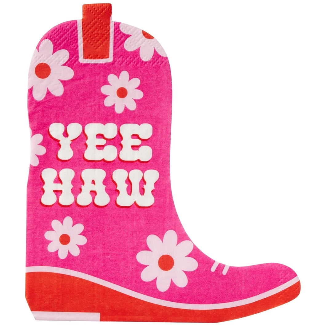 Yee Haw Cowgirl Boot Lunch Napkins - Ellie and Piper